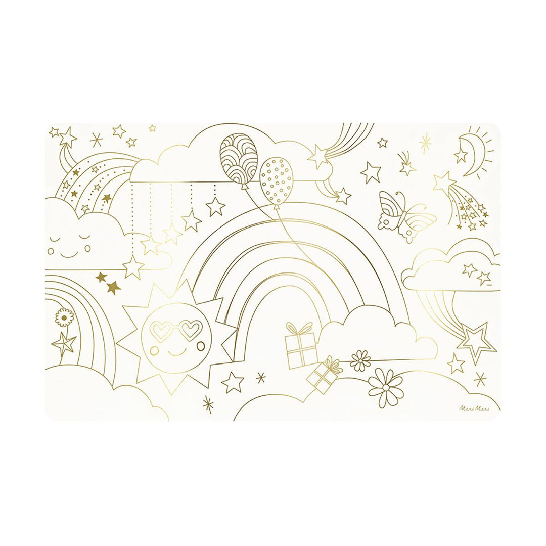 Happy Icons Colouring Party Placemats x 8 | Meri Meri Placemats Happy Icons Colouring Party Placemats x 8