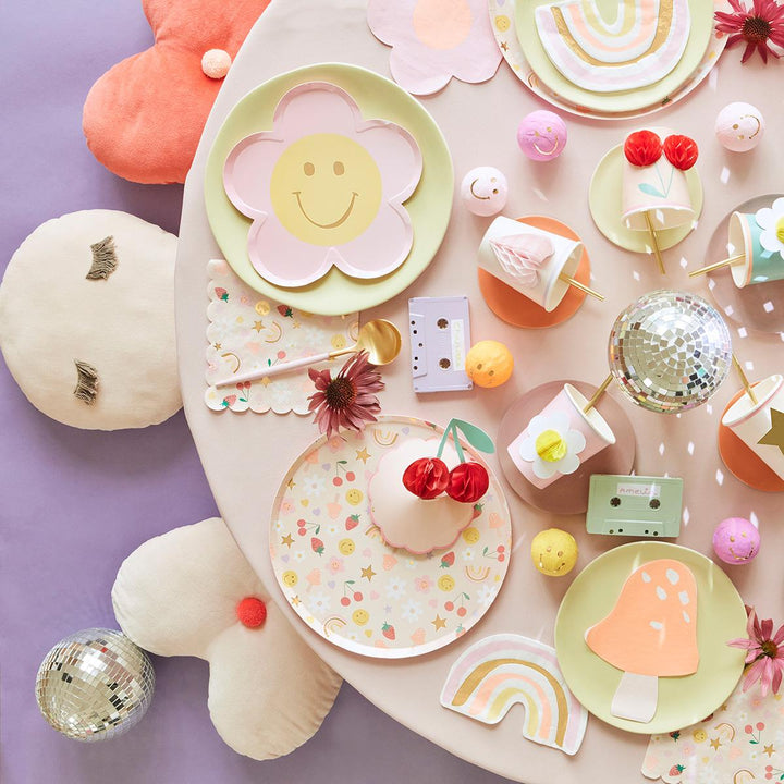 Happy Icons Dinner Party Plates x 8 | Meri Meri party plates Happy Icons Dinner Party Plates x 8