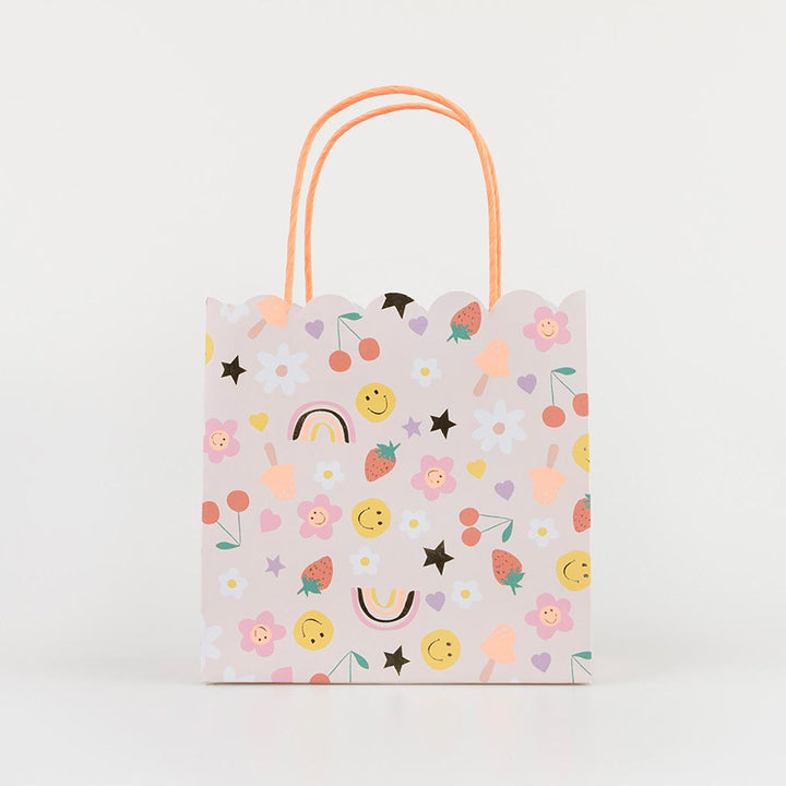 Happy Icons Party Bags x 8 | Meri Meri | Little Big Party Party Bags Happy Icons Party Bags x 8