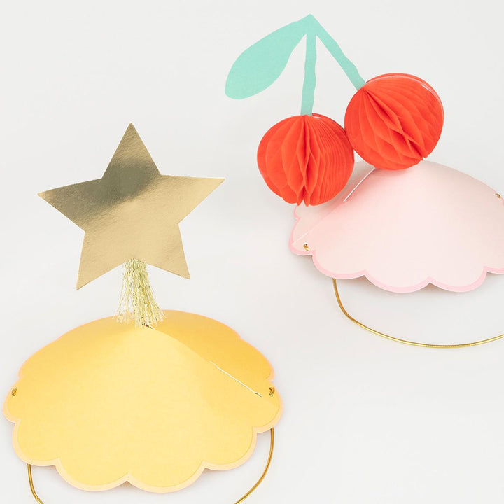 Happy Icons Party Hats x 6 | Meri Meri Party Hats Happy Icons Party Hats x 6