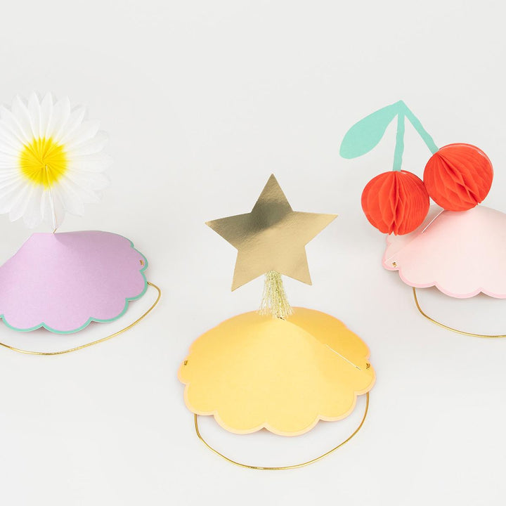 Happy Icons Party Hats x 6 | Meri Meri Party Hats Happy Icons Party Hats x 6