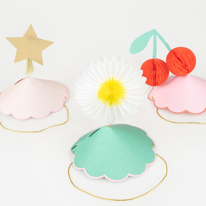 Happy Icons Party Hats x 6 | Meri Meri Party Hats Happy Icons Party Hats x 6