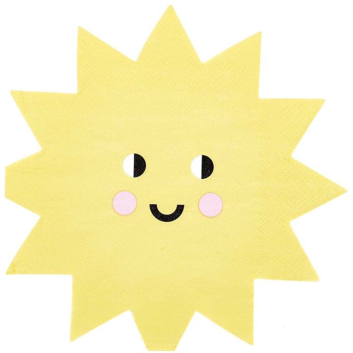 Happy Sun Party Napkins x 20 - Summer Party Supplies Paper Napkins Happy Sun Party Napkins x 20