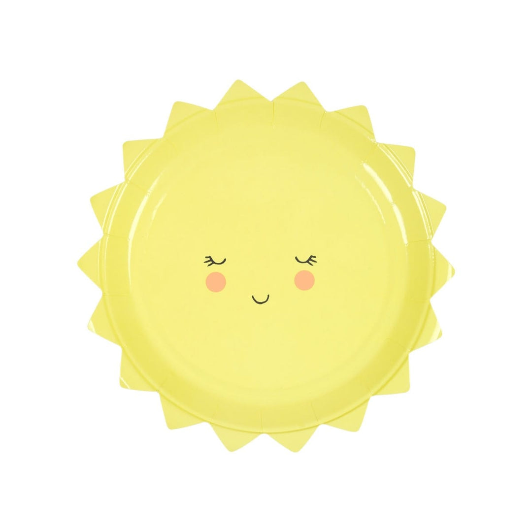 Happy Sun Small Party Plates x 12 | Meri Meri party plates Happy Sun Small Party Plates x 12
