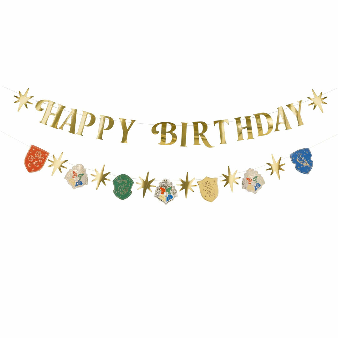 Harry Potter Happy Birthday Party Banner Set - Harry Potter Decorations Bunting Harry Potter Happy Birthday Party Banner Set