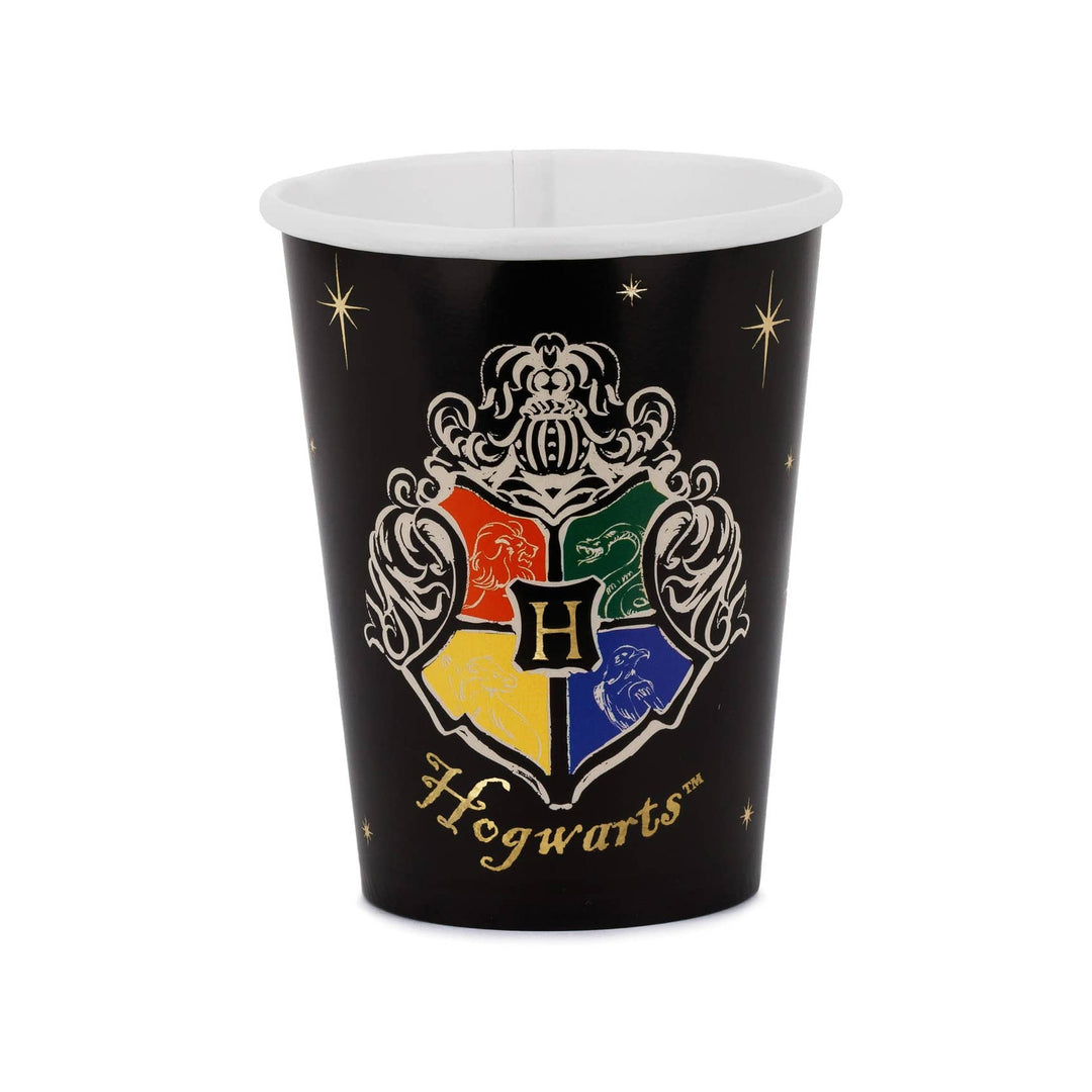 Harry Potter Hogwarts Crest Party Cups x 6 - Harry Potter Tableware Disposable Cups Harry Potter Hogwarts Crest Party Cups x 6