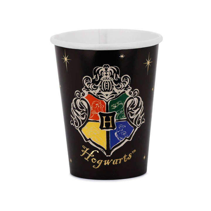 Harry Potter Hogwarts Crest Party Cups x 6 - Harry Potter Tableware Disposable Cups Harry Potter Hogwarts Crest Party Cups x 6