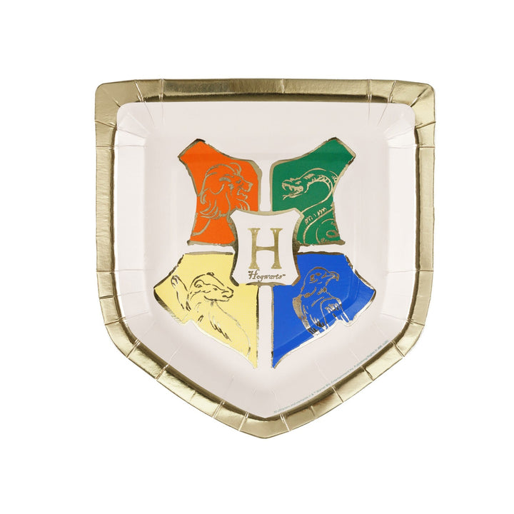 Harry Potter Hogwarts Crest Party Plates x 6 - Harry Potter Tableware Disposable Plates Harry Potter Hogwarts Crest Party Plates x 6