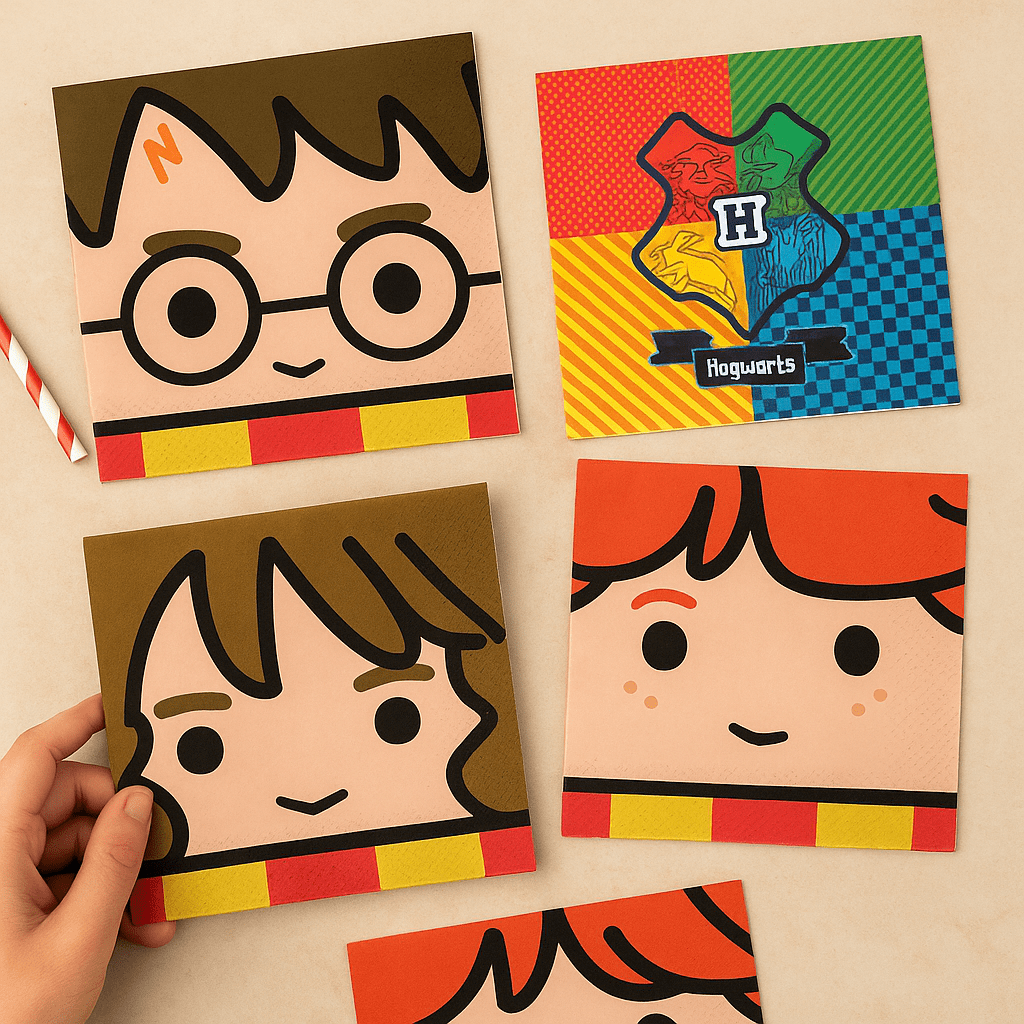 Harry Potter Party Character Napkins x 16 Paper Napkins Harry Potter Party Character Napkins x 16