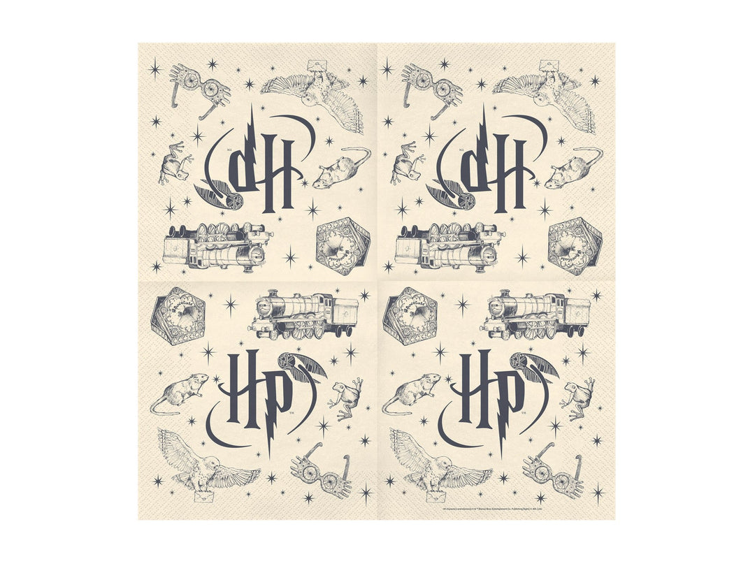 Harry Potter Party Napkins x 20 - Harry Potter Tableware Paper Napkins Harry Potter Party Napkins x 20