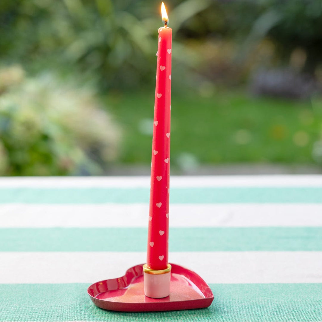 Heart Taper Dinner Candles - 2 Pack Candles Heart Taper Dinner Candles - 2 Pack