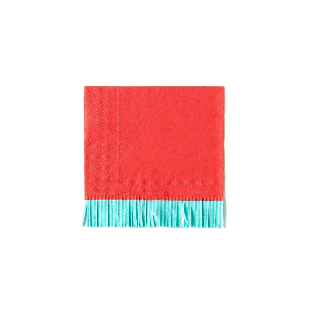 Paper Napkins Hip Hip Hooray Colourful Fringe Cocktail Napkins (pack of 24)