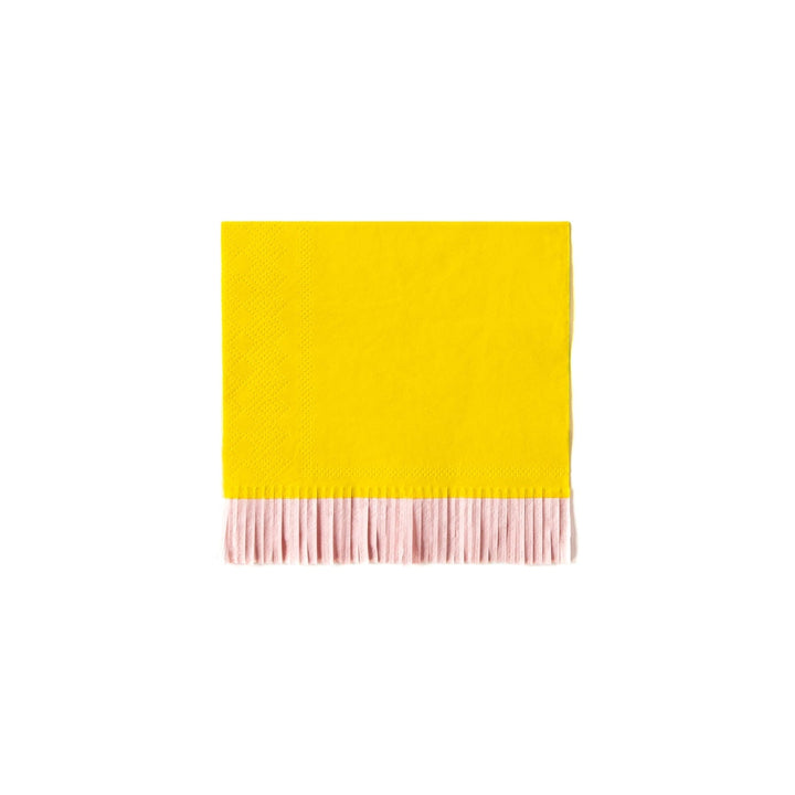 Paper Napkins Hip Hip Hooray Colourful Fringe Cocktail Napkins (pack of 24)