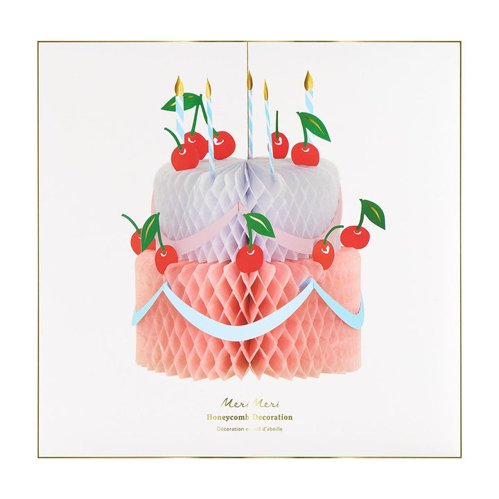 Honeycomb Birthday Cake Decoration | Meri Meri | Little Big Party Party Decorations Honeycomb Birthday Cake Decoration