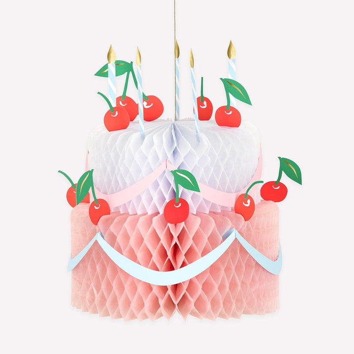 Honeycomb Birthday Cake Decoration | Meri Meri | Little Big Party Party Decorations Honeycomb Birthday Cake Decoration