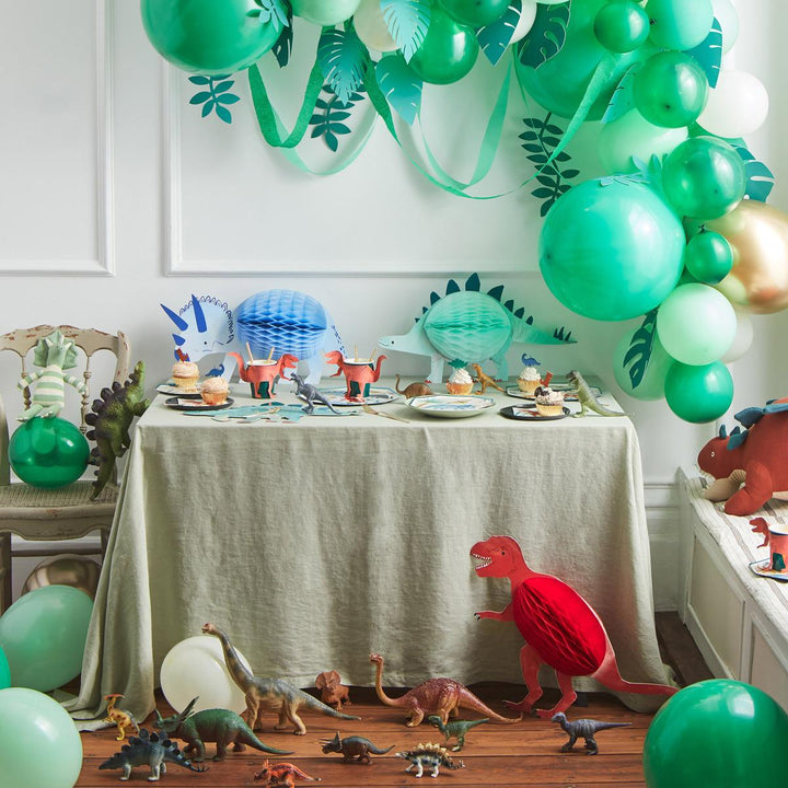 Honeycomb Dinosaur Decorations x 3 | Party Decorations UK Party Decorations Honeycomb Dinosaur Decorations x 3