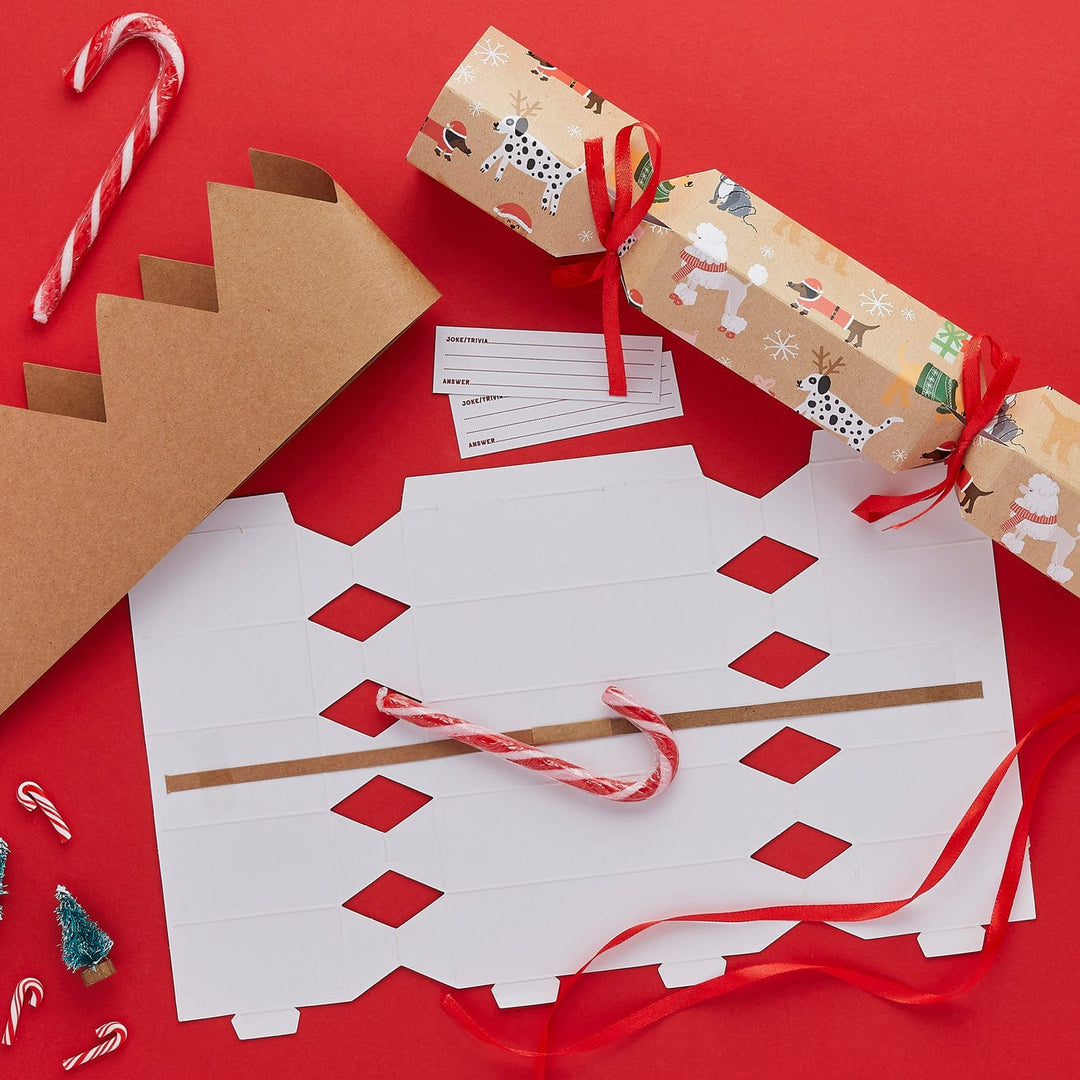 Hootyballoo - DIY Santa Paws Eco Cracker Kit x 6 christmas crackers DIY Santa Paws Eco Cracker Kit x 6