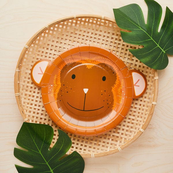 Hootyballoo Party Supplies - Cheeky Monkey Paper Plates - Jungle Party Decorations Party Supplies Cheeky Monkey Party Plates x 10