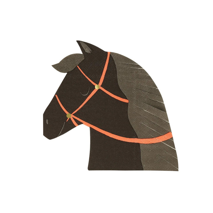 Horse Party Napkins x 16 - Horse Birthday Party Supplies Meri Meri Paper Napkins Horse Party Napkins x 16