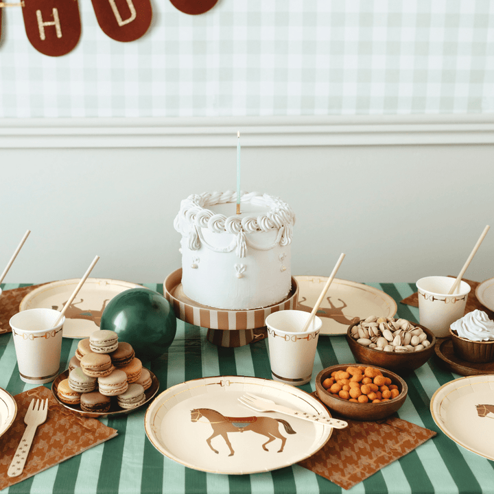 Horse Party Paper Plates x 6 - Horse Birthday Party Supplies Disposable Plates Horse Party Paper Plates x 6