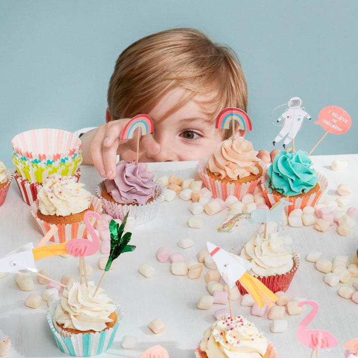 I Believe In Unicorns Cupcake Kit x 24 toppers | Meri Meri Cupcake Toppers I Believe In Unicorns Cupcake Kit x 24 toppers