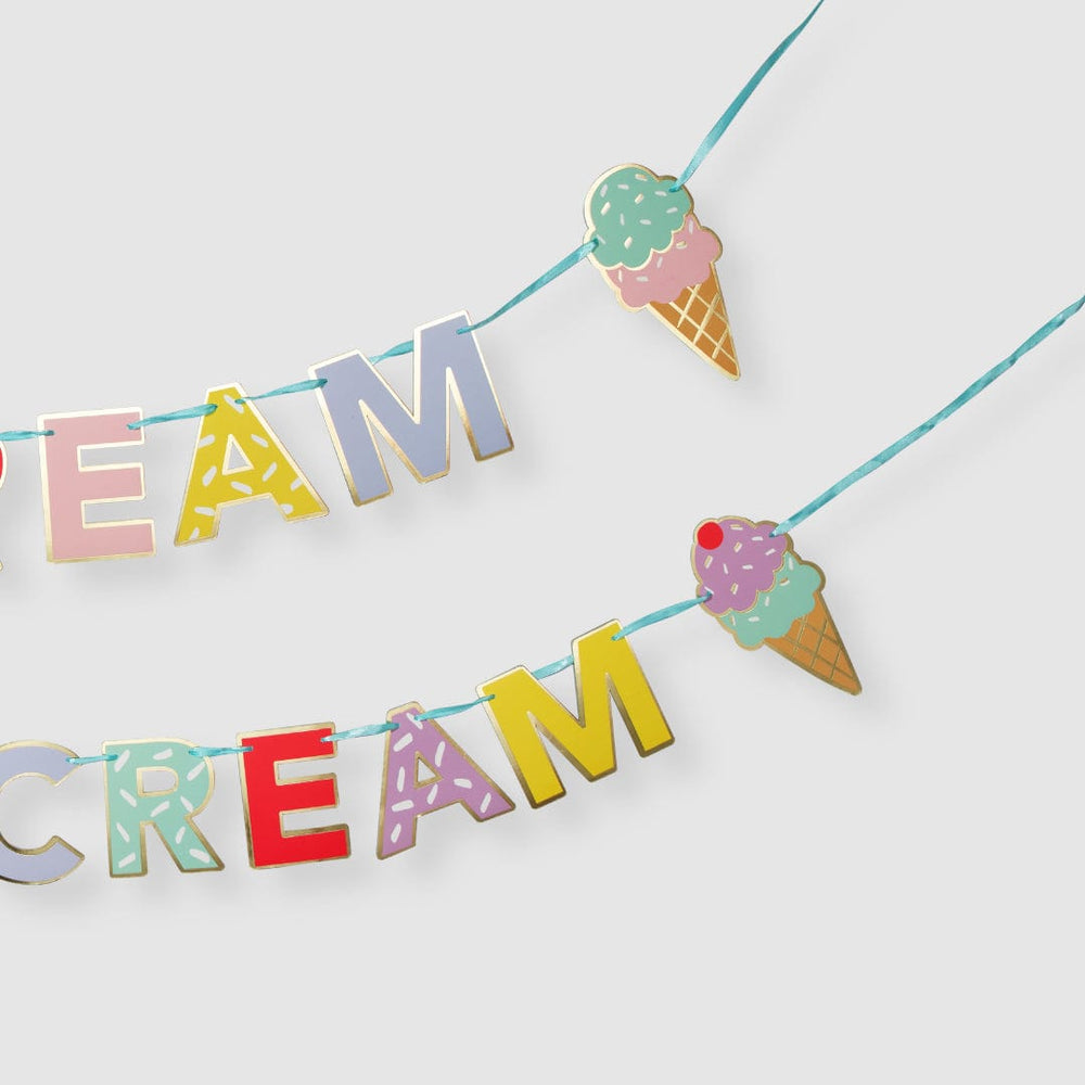 I Scream, You Scream Ice Cream Party Bunting! Coterie Party Bunting I Scream, You Scream Ice Cream Party Bunting!