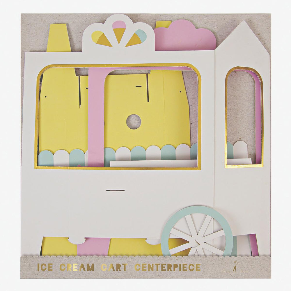 Ice Cream Cart Party Centrepiece | Meri Meri Ice Cream Party Party Decorations Ice Cream Cart Party Centrepiece