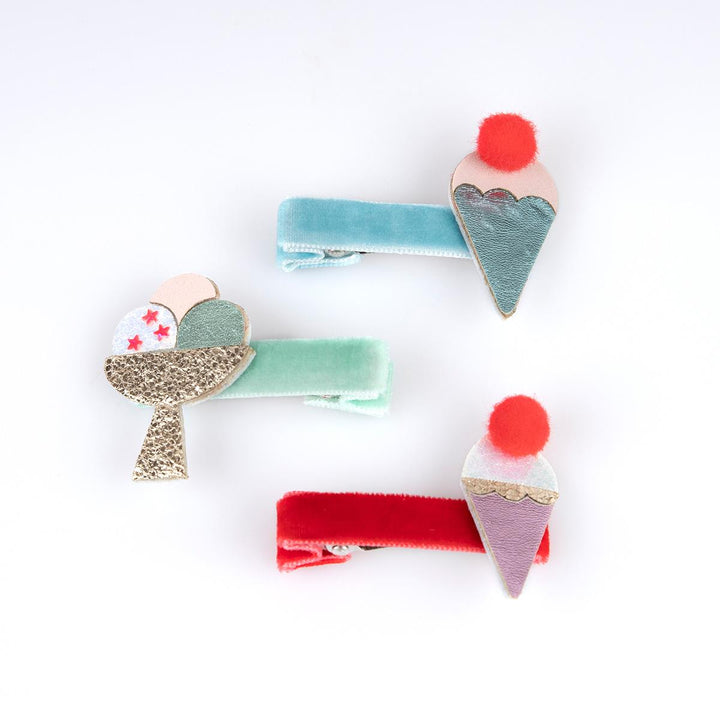Ice Cream Hair Clips x 6 | Meri Meri Ice Cream Party Party Accessories Ice Cream Hair Clips x 6