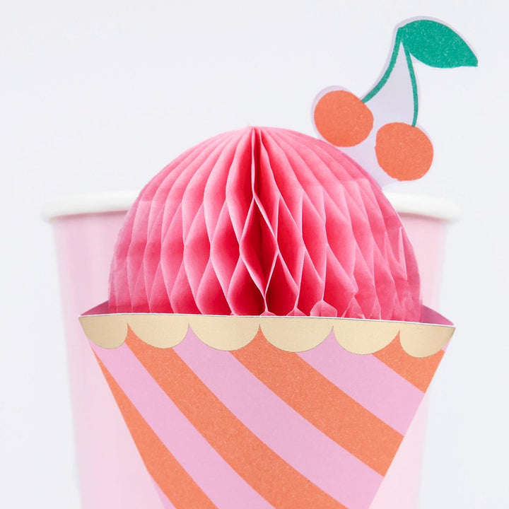 Ice Cream Party Cups x 8 | Meri Meri Ice Cream Party party cups Ice Cream Party Cups x 8
