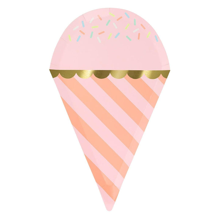 Ice Cream With Sprinkles Party Plates x 8 | Meri Meri Ice Cream Party party plates Ice Cream With Sprinkles Party Plates x 8