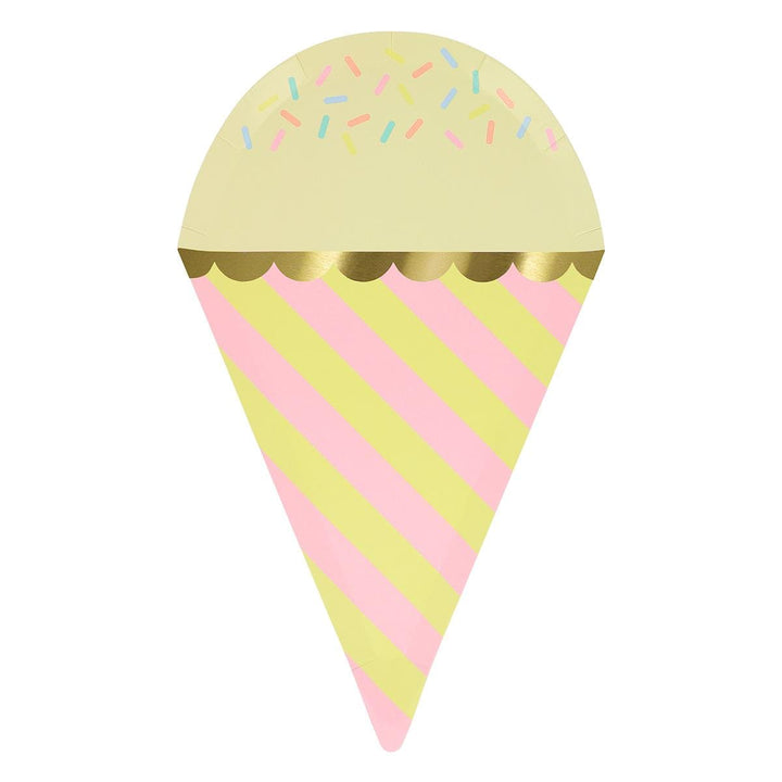 Ice Cream With Sprinkles Party Plates x 8 | Meri Meri Ice Cream Party party plates Ice Cream With Sprinkles Party Plates x 8