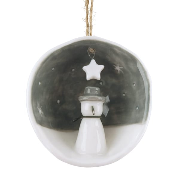 If Kisses Were Snowflakes Half Porcelain Bauble | East of India Bauble East of India Half Porcelain Bauble - If Kisses Were Snowflakes