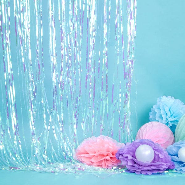Iridescent Party Curtain - 2.5m/8ft -  Party Decorations Hanging Decoration Iridescent Party Curtain - 2.5m/8ft