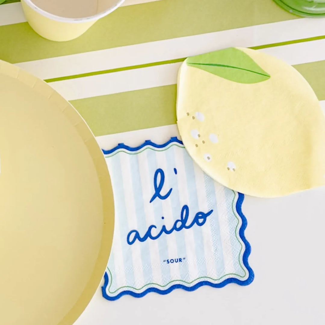 Italian Party Cocktail Napkins x 20 - Italian Theme Party Supplies Napkins Italian Party Cocktail Napkins x 20