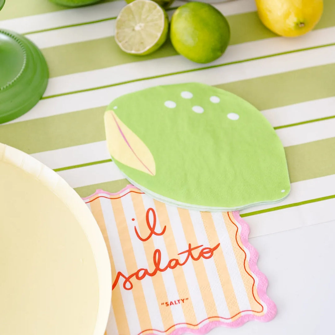 Italian Party Cocktail Napkins x 20 - Italian Theme Party Supplies Napkins Italian Party Cocktail Napkins x 20