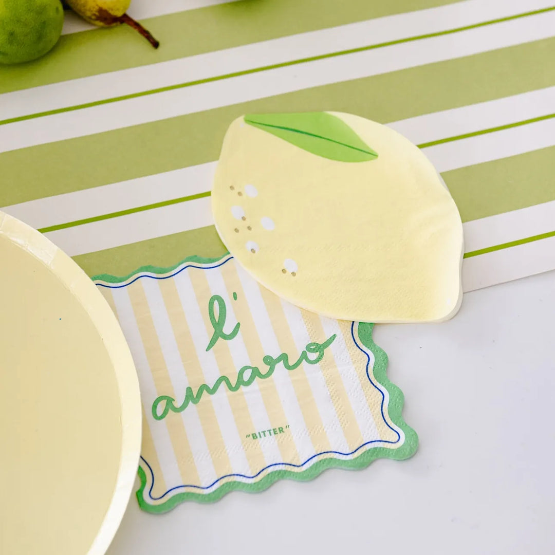 Italian Party Cocktail Napkins x 20 - Italian Theme Party Supplies Napkins Italian Party Cocktail Napkins x 20