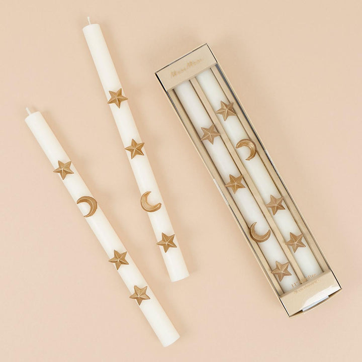 Ivory Celestial Table Candles x 2 | Meri Meri Candle Ivory Celestial Table Candles x 2