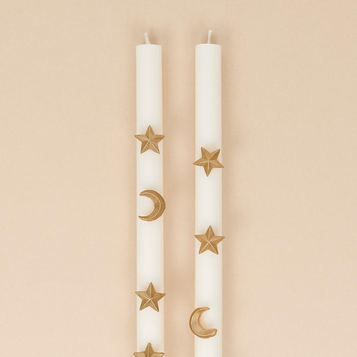 Ivory Celestial Table Candles x 2 | Meri Meri Candle Ivory Celestial Table Candles x 2