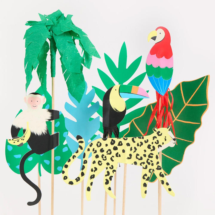 Jungle Jamboree Cake Toppers x 8 | Cake Decorating UK Cake Toppers Jungle Jamboree Cake Toppers x 8