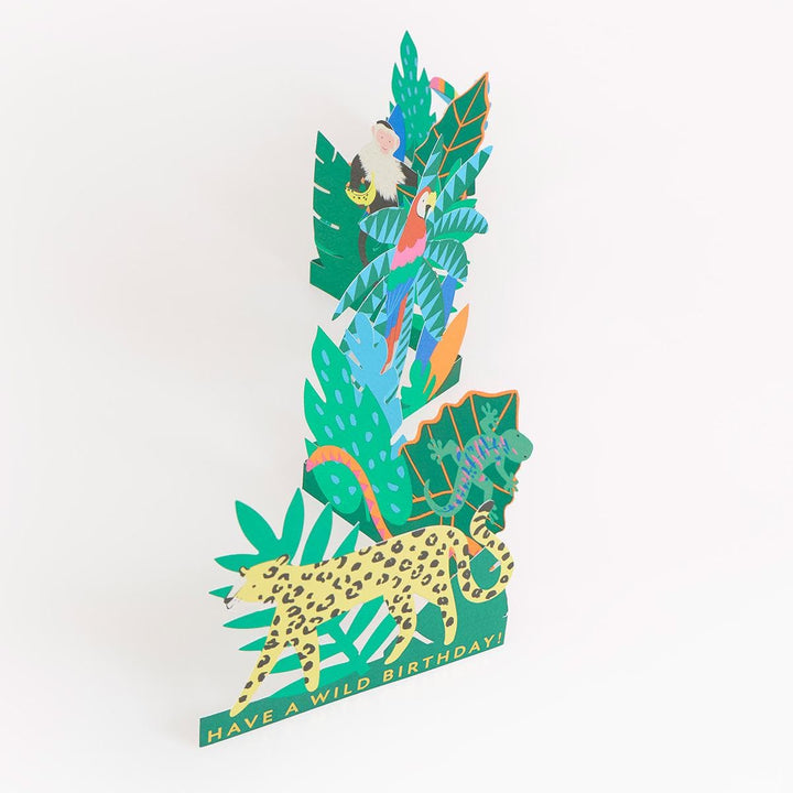 Jungle Jamboree Concertina Card | Birthday Cards UK Greeting Cards Jungle Jamboree Concertina Card