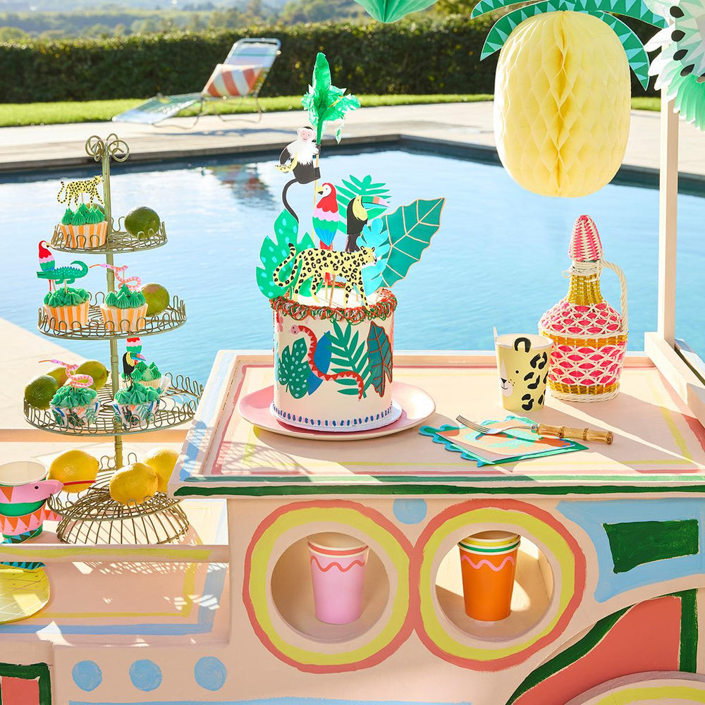 Jungle Jamboree Cupcake Kit x 24 | Cake Decorating UK Cake Decorating Supplies Jungle Jamboree Cupcake Kit x 24 toppers