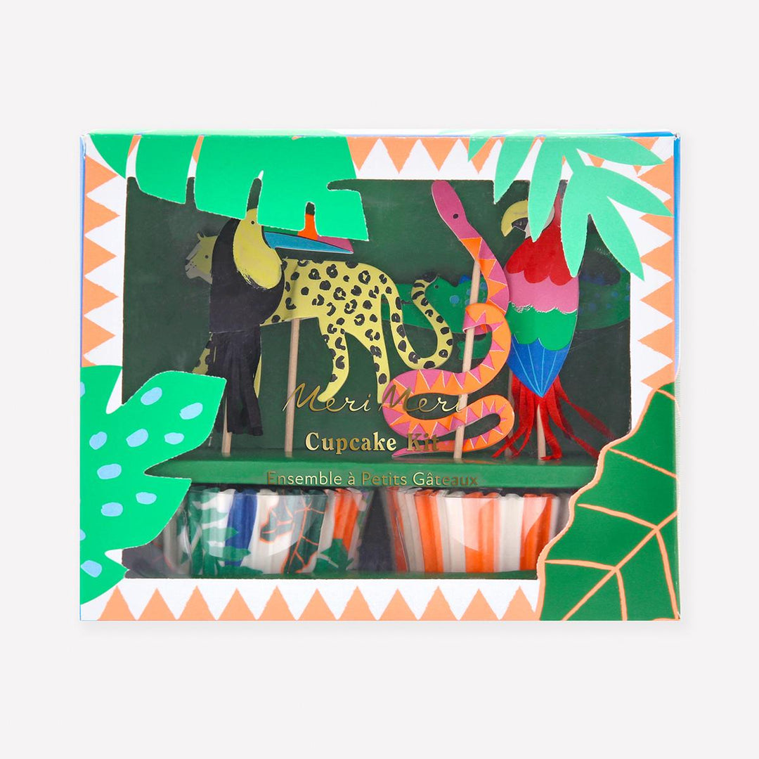 Jungle Jamboree Cupcake Kit x 24 | Cake Decorating UK Cake Decorating Supplies Jungle Jamboree Cupcake Kit x 24 toppers