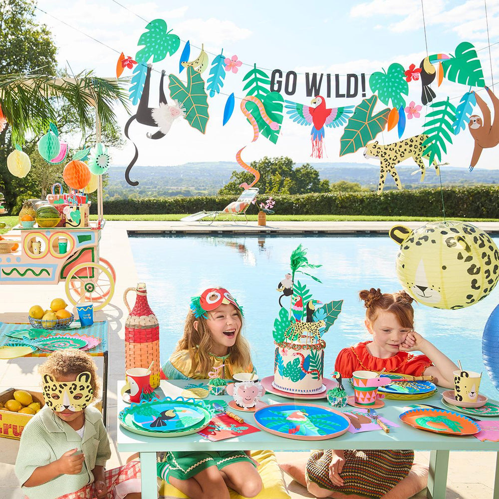 Jungle Jamboree Party Lanterns x 3 | Jungle Party Decorations UK Party Decorations Jungle Jamboree Party Lanterns x 3