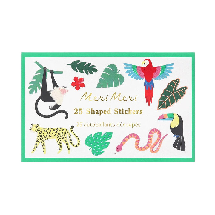 Jungle Jamboree Shaped Stickers x 25 | Party Bag Fillers UK Party Accessories Jungle Jamboree Shaped Stickers x 25