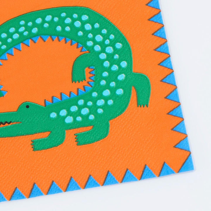 Jungle Jamboree Small Napkins x 16 | Party Tableware UK Tableware Jungle Jamboree Small Napkins x 16