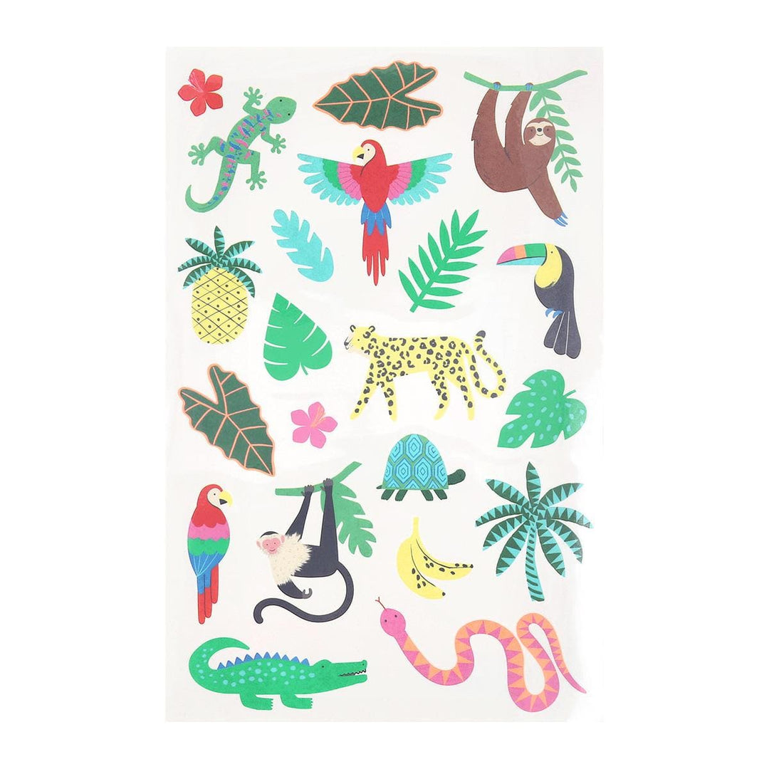 Jungle Jamboree Temporary Tattoos | Party Bag Fillers UK Party Accessories Jungle Jamboree Temporary Tattoos x 2 sheets