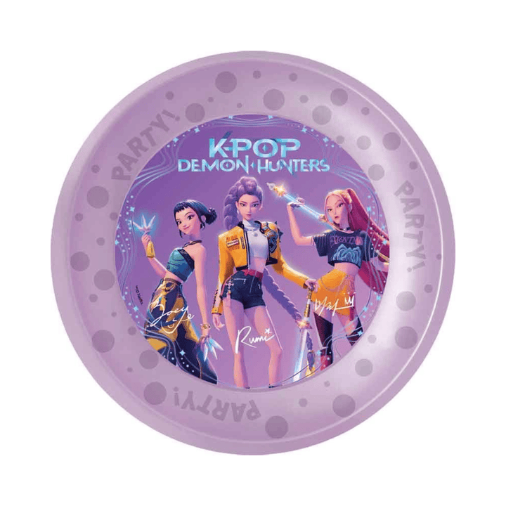 K-Pop Demon Hunters Reusable Party Plates x 4 - K-POP Party Supplies party plates K-Pop Demon Hunters Reusable Party Plates x 4