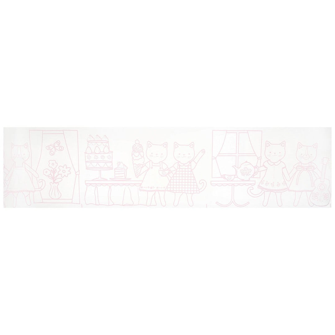 Kitten Club Colouring Roll | Meri Meri Cat Party Party Accessories Kitten Club Colouring Roll