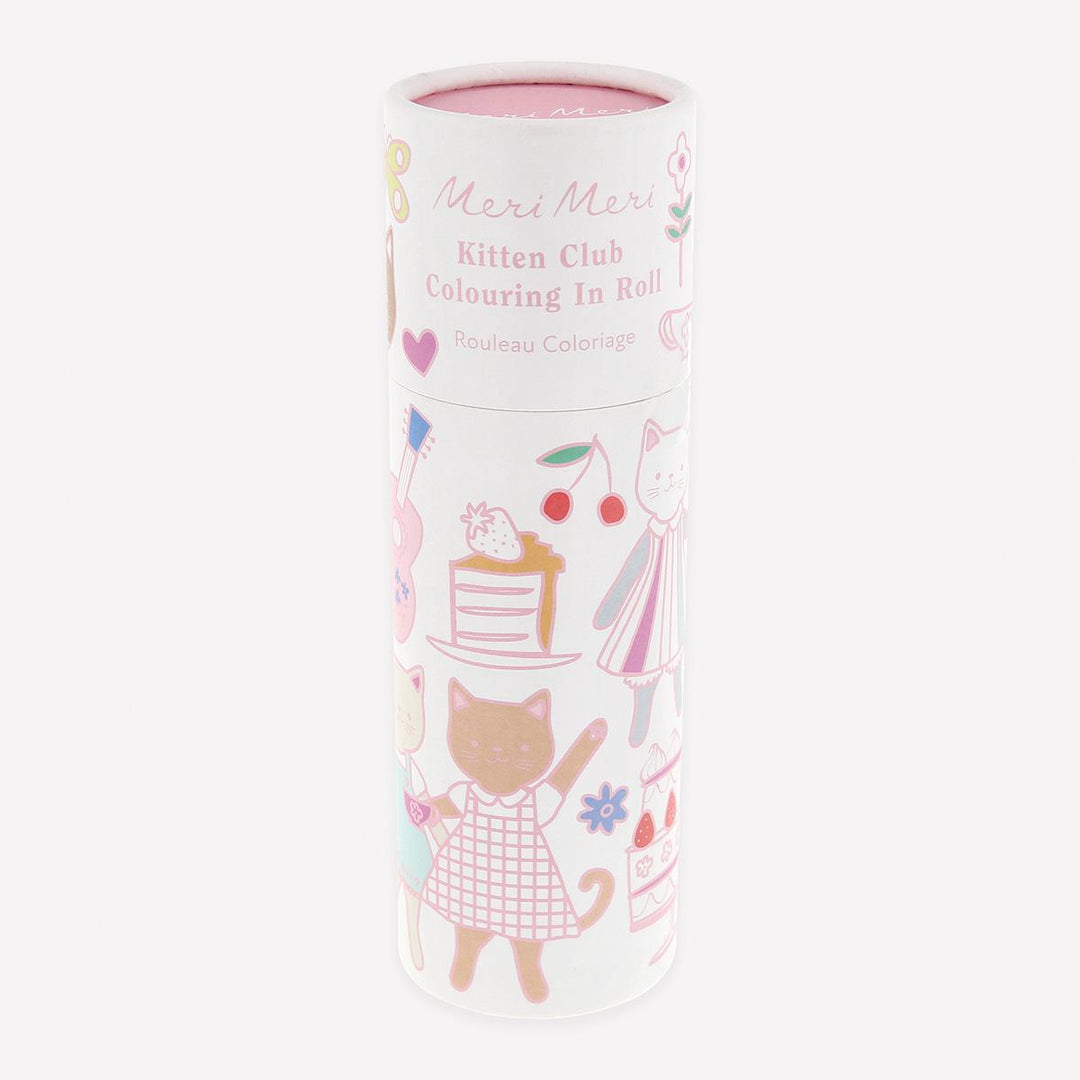 Kitten Club Colouring Roll | Meri Meri Cat Party Party Accessories Kitten Club Colouring Roll