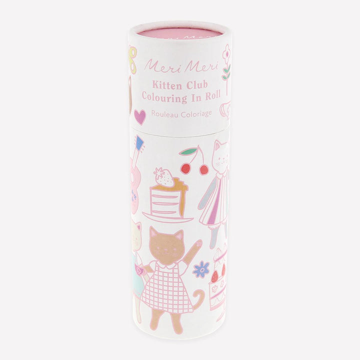 Kitten Club Colouring Roll | Meri Meri Cat Party Party Accessories Kitten Club Colouring Roll